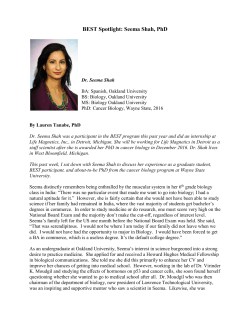 BEST Spotlight: Seema Shah, PhD