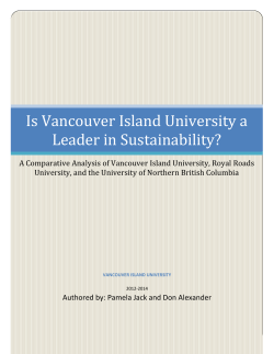 Is Vancouver Island University a Leader in Sustainability?