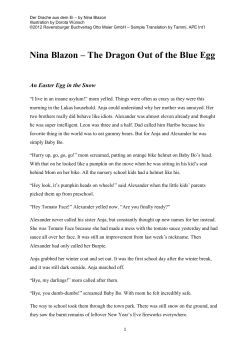 Nina Blazon &ndash; The Dragon Out of the Blue Egg
