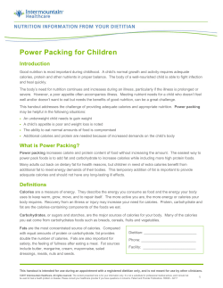 Power Packing for Children