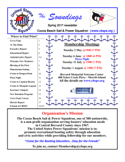 The Soundings - Cocoa Beach Sail and Power Squadron