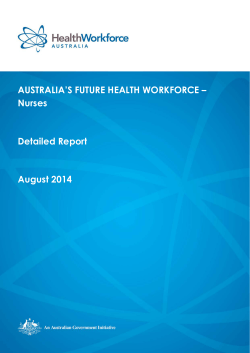 Australia`s future health workforce: nurses