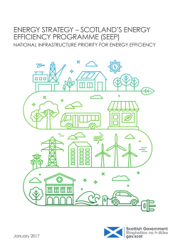Energy Strategy &ndash; Scotland`s Energy Efficiency Programme (SEEP