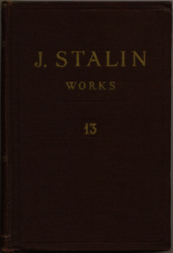 J. Stalin &mdash; Works, Vol. 13