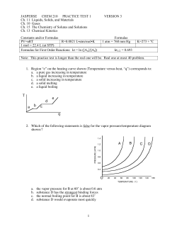 1 JASPERSE CHEM 210 PRACTICE TEST 1 VERSION 3 Ch. 11