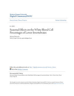 Seasonal Effects on the White Blood Cell Percentages of Lower