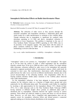 Ionospheric Refraction Effects on Radio Interferometer Phase
