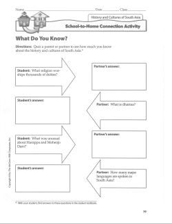 School-to-Home Connection Activity