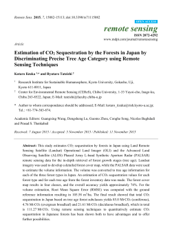 Estimation of CO2 Sequestration by the Forests in Japan by