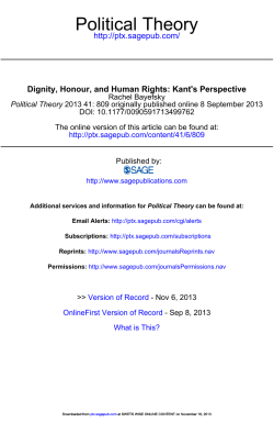 Dignity, Honour and Human Rights