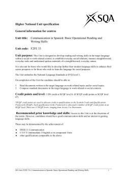 Communication in Spanish