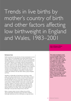 Health Statistics Quarterly 23 - Office for National Statistics