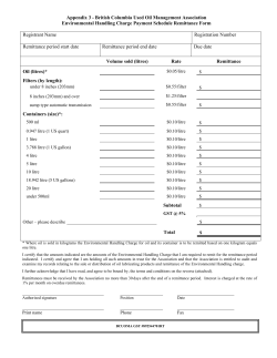 Appendix 3 - British Columbia Used Oil Management Association