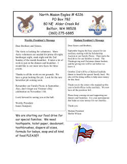 September - North Mason Eagles #4226