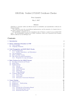 proof outline - Chair for Logic and Verification