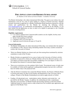 pre-application for rhodes scholarship
