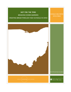 Not for the Timid - Center on Reinventing Public Education