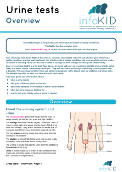 Urine tests