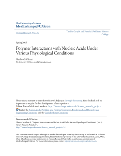 Polymer Interactions with Nucleic Acids Under Various Physiological