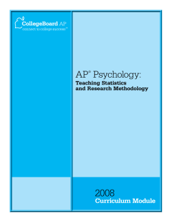 AP&reg; Psychology - AP Central
