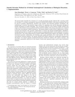 Smooth Solvation Method for d-Orbital Semiempirical Calculations