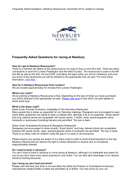 FAQs for Racing - Newbury Racecourse