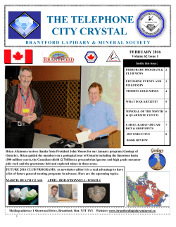 THE TELEPHONE CITY CRYSTAL