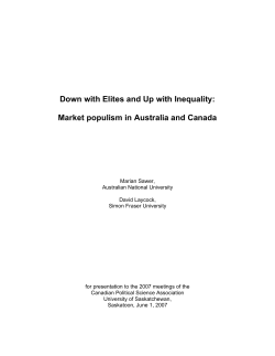 Down with Elites and Up with Inequality: Market populism in