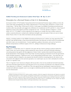 Principles for a Revised Waters of the US Rulemaking
