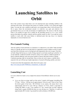 Launching Satellites to Orbit