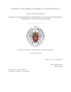 Analysis of May-Happen-in-Parallel in Concurrent Objects - E