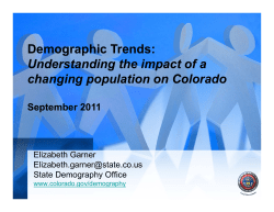 Demographic Trends: Understanding the impact of a changing