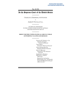 Brief for the USA in Support of Vacatur and Remand