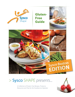 Gluten-Free - Sysco Boston LLC