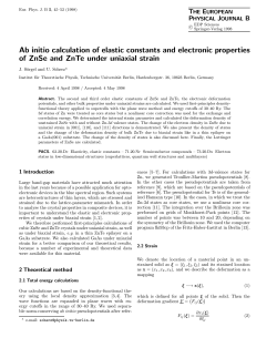 Ab initio calculation of elastic constants and electronic properties of