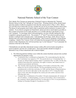 National Patriotic School of the Year Contest