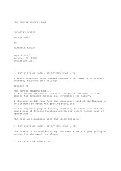 THE EMPIRE STRIKES BACK - Fourth Draft