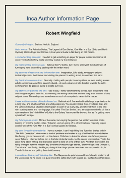 Robert Wingfield - The Inca Project