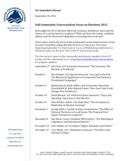 Fall Community Conversations Focus on Elections 2012