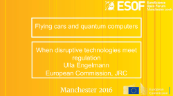 Flying cars and quantum computers When disruptive technologies