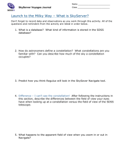 Launch to the Milky Way &ndash; What is SkyServer?