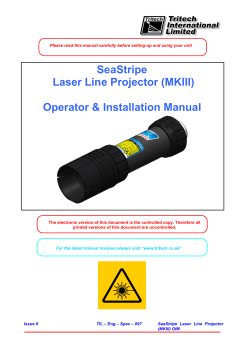 SeaStripe Laser Line Projector