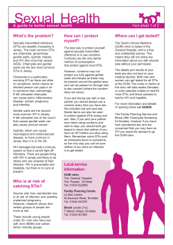 a guide to better sexual health factsheet