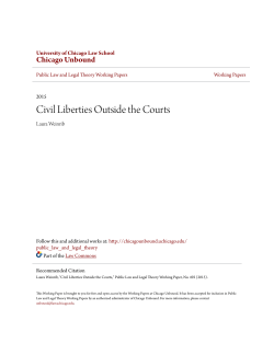 Civil Liberties Outside the Courts - Chicago Unbound