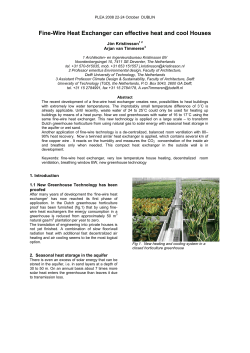 Fine-Wire Heat Exchanger can effective heat and cool Houses