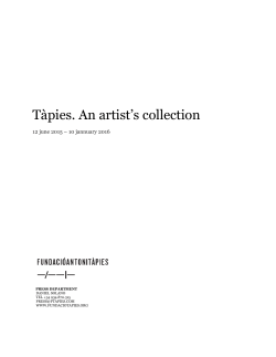 T&agrave;pies. An artist`s collection