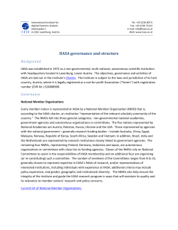 governance and evaluation processes