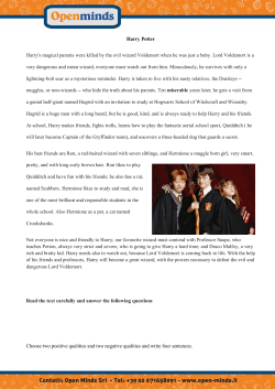 Harry Potter Harry`s magical parents were killed by the