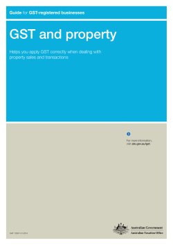 GST and property