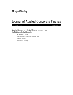 Journal of Applied Corporate Finance